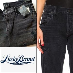 Lucky Brand Distressed Brooke Crop Jeans